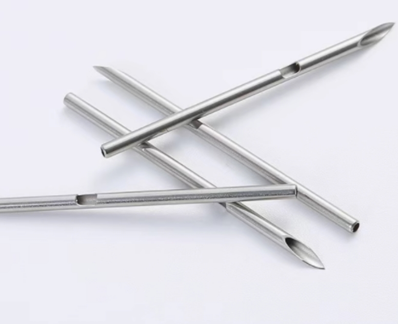 不锈钢管削尖挖槽